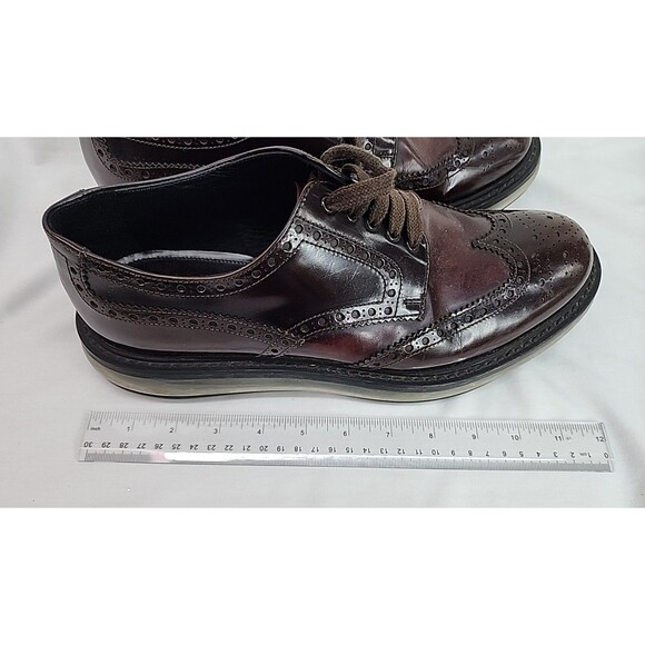 Mens Prada Dress Shoes 2EE098 Air Sole Wingtip  Sz 8.5 (9.5 US Sz) Made In Italy main image 10